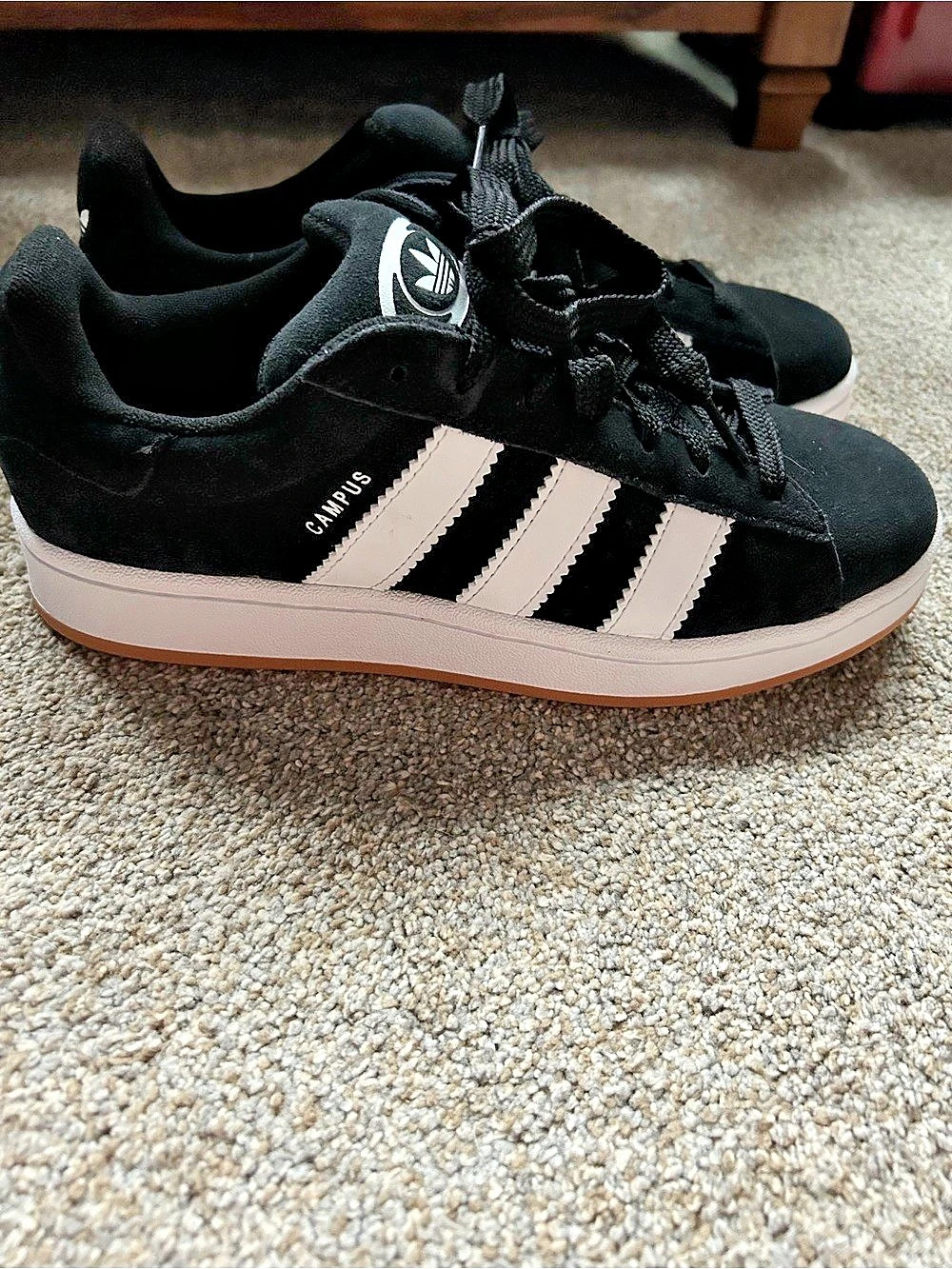 adidas Campus Sneakers in Black & White Like New